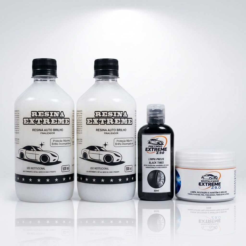 Kit completo Extreme Tecnoz 9 com pretinho e revitalizador